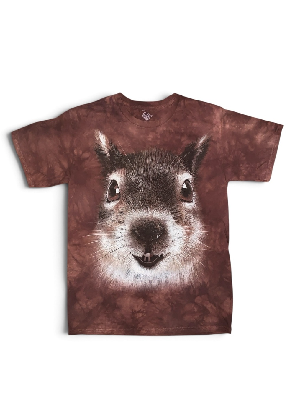 The Mountain Squirrel Face Graphic T-Shirt Tie Dye Animal Cotton T-Shirt